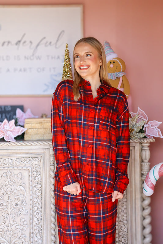 River Plaid Button Up