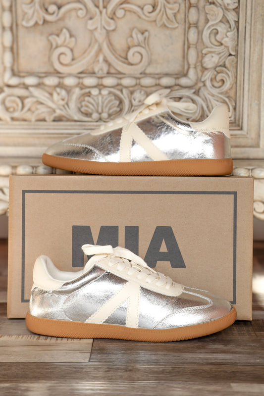 Silver Tennis Shoes