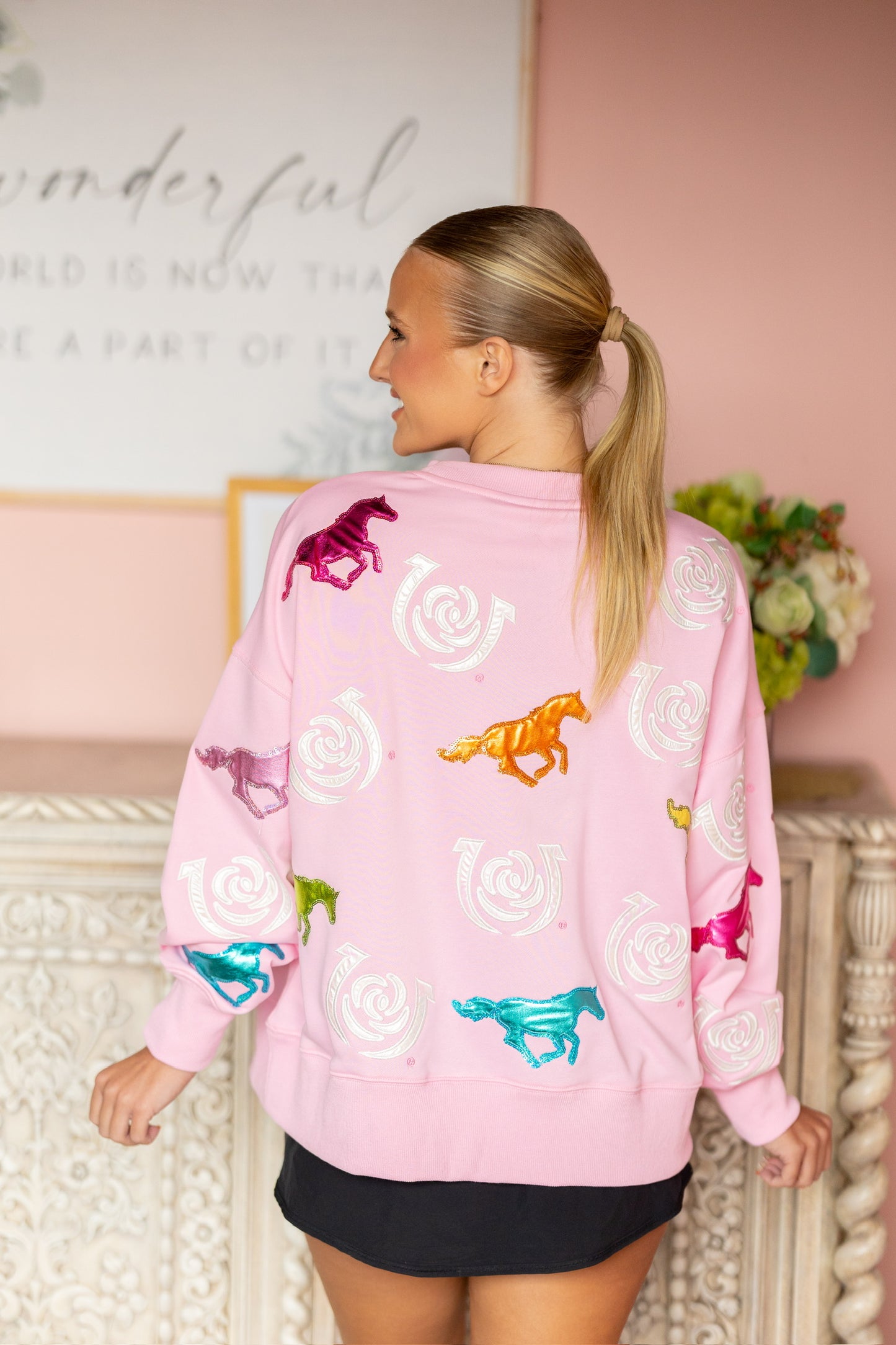 Kentucky Derby Rainbow Racehorse Sweatshirt