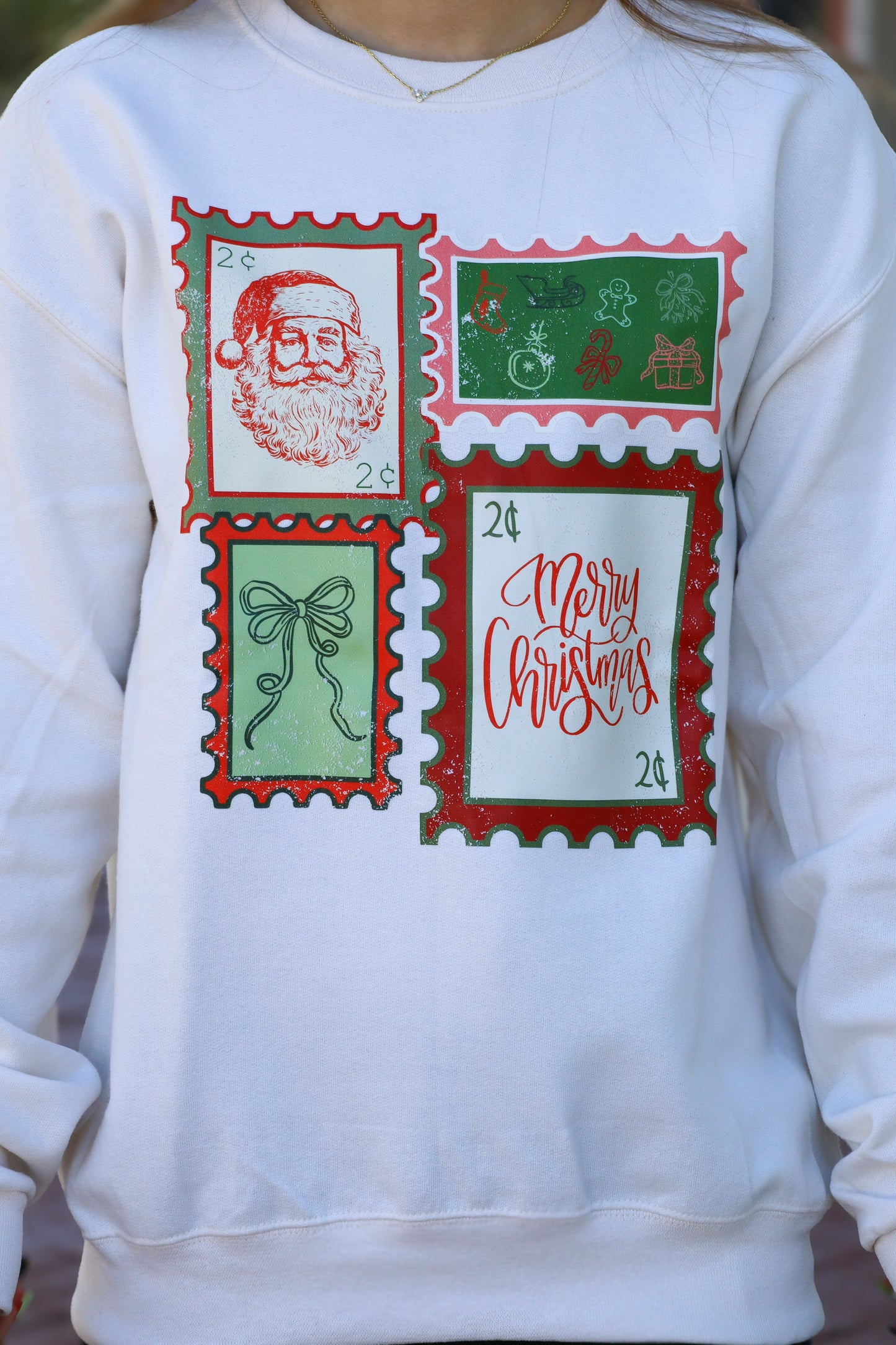 Christmas Stamps Sweatshirt