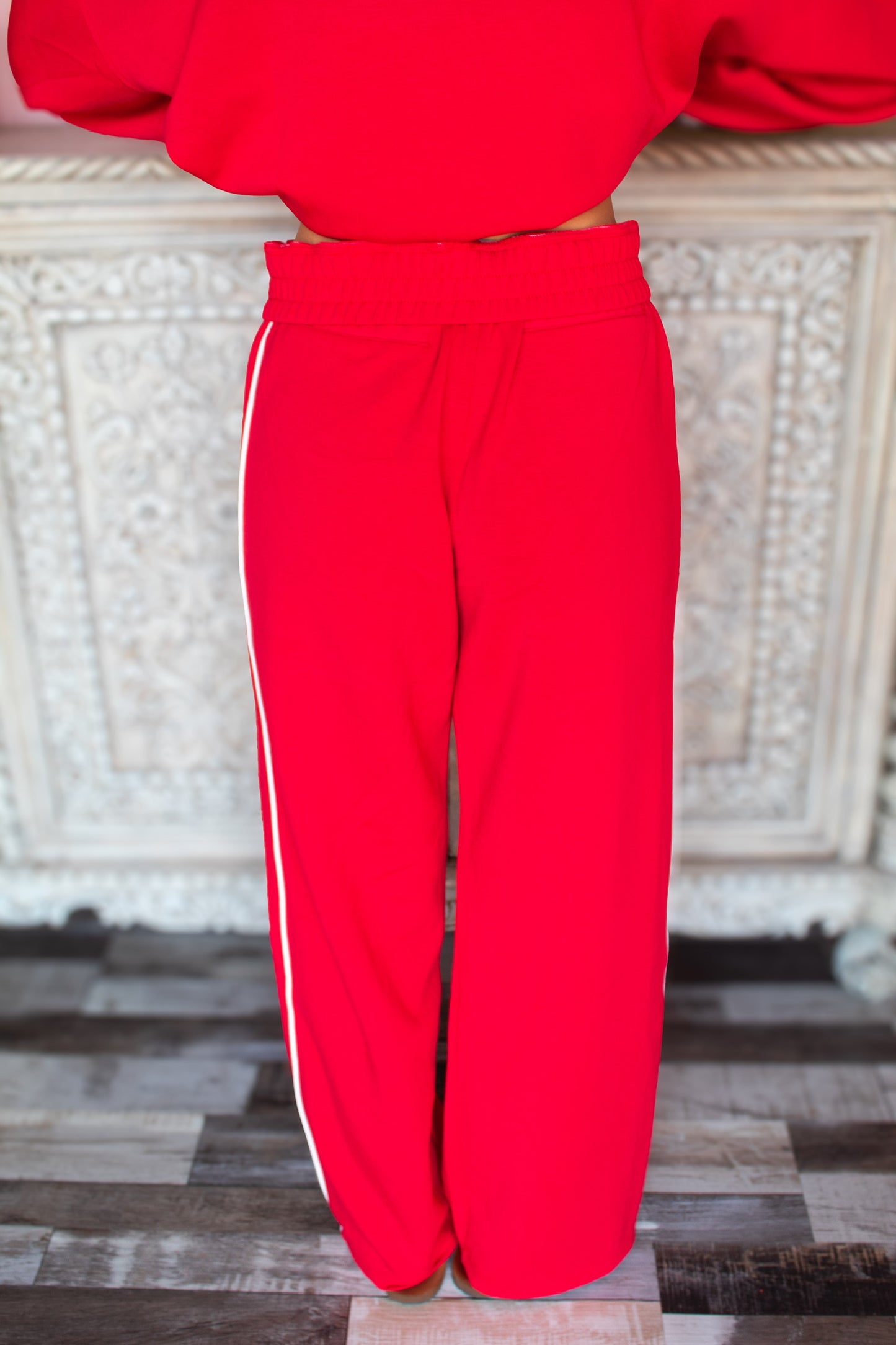 Red Piping Set