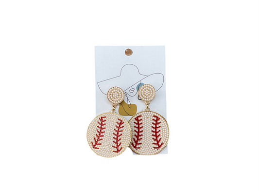 Baseball Earrings