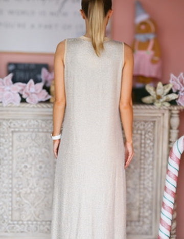 QOS Rhinestone Active Midi Dress