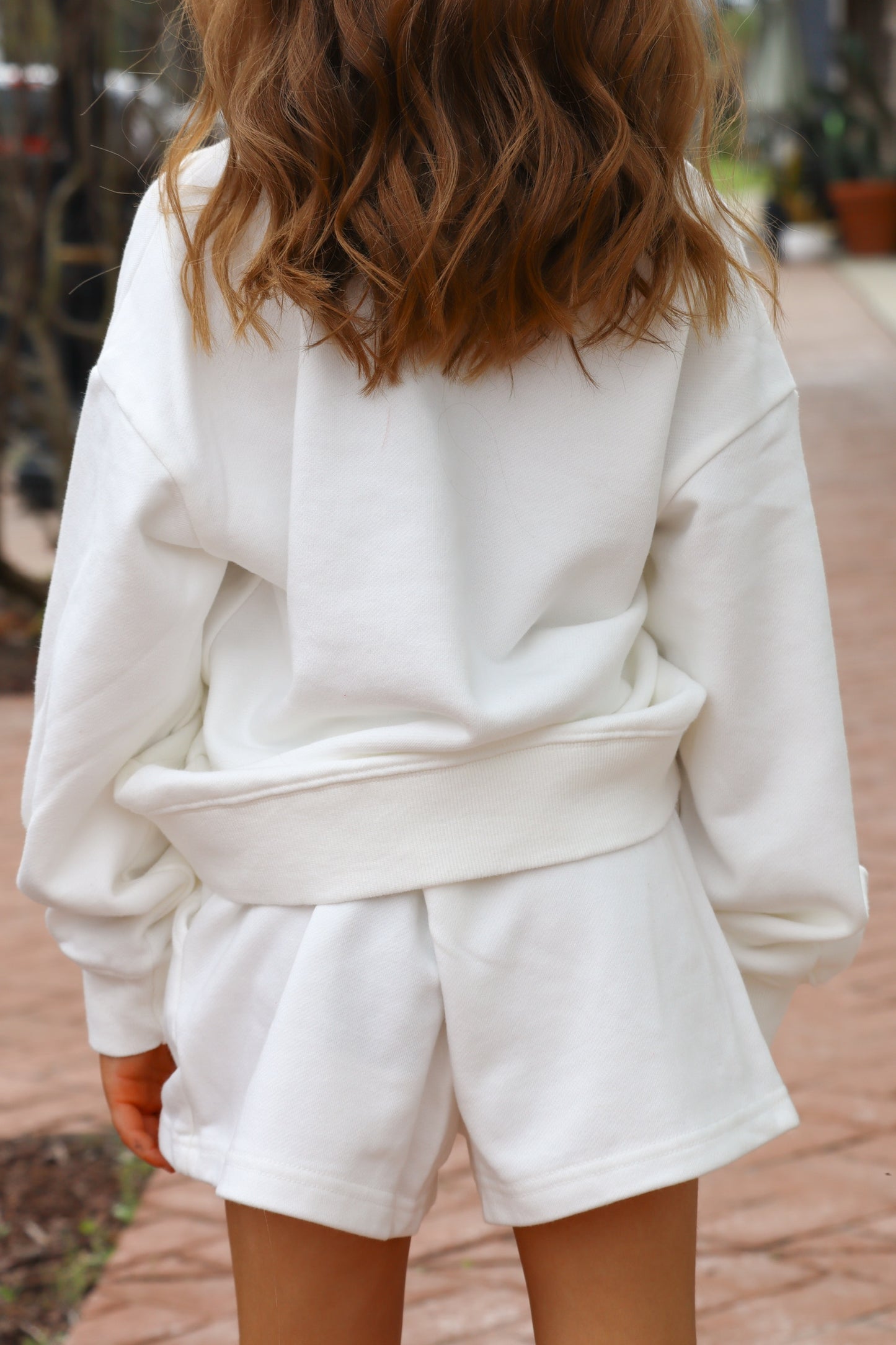 Lulu Mac- Kids Terry White Shorts