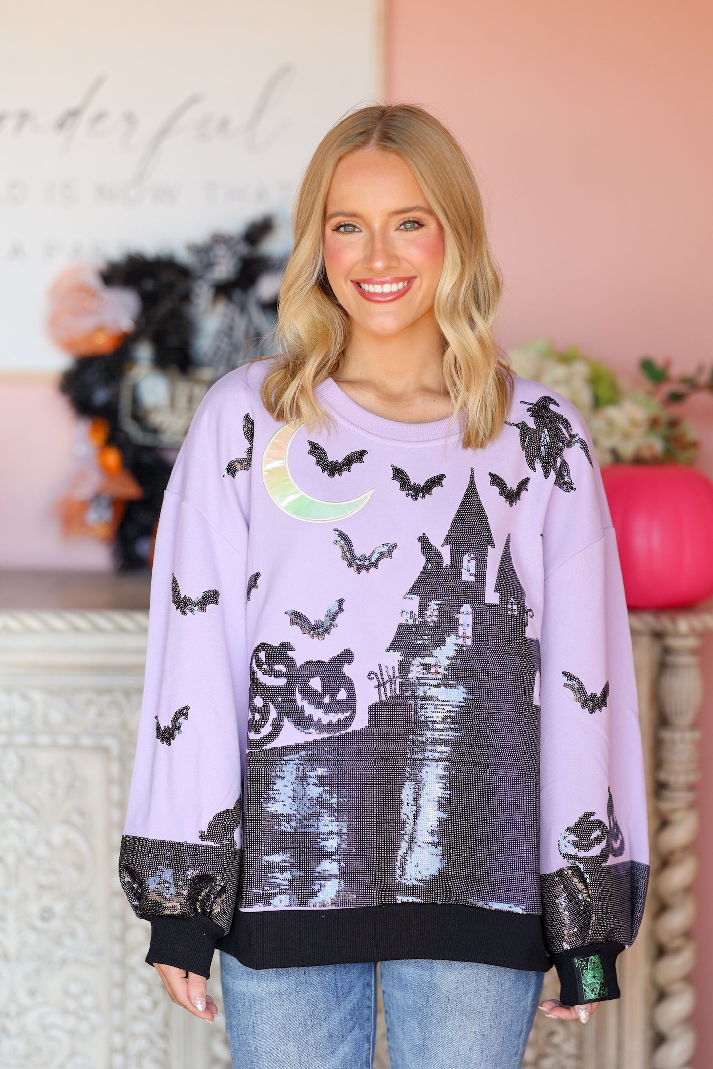 QOS Spooky Lavender Sweatshirt