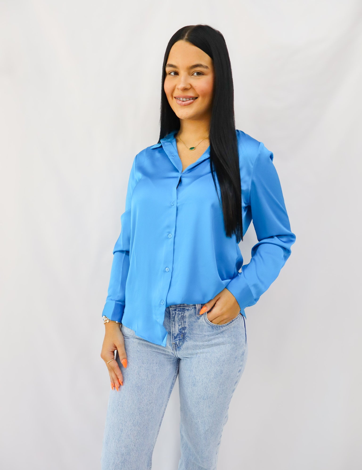 Turquoise Classic Buttondown
