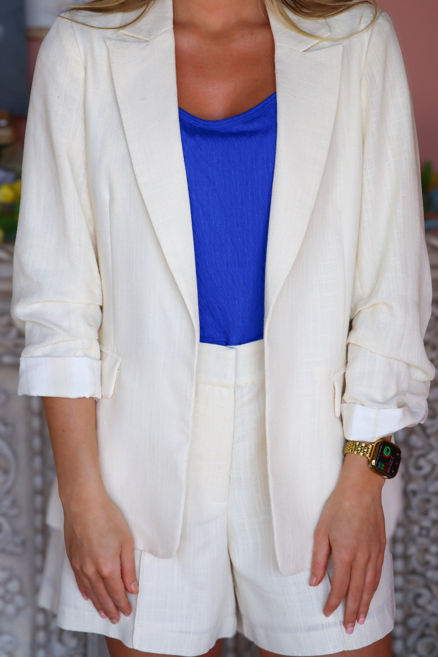 Linen Blazer Set