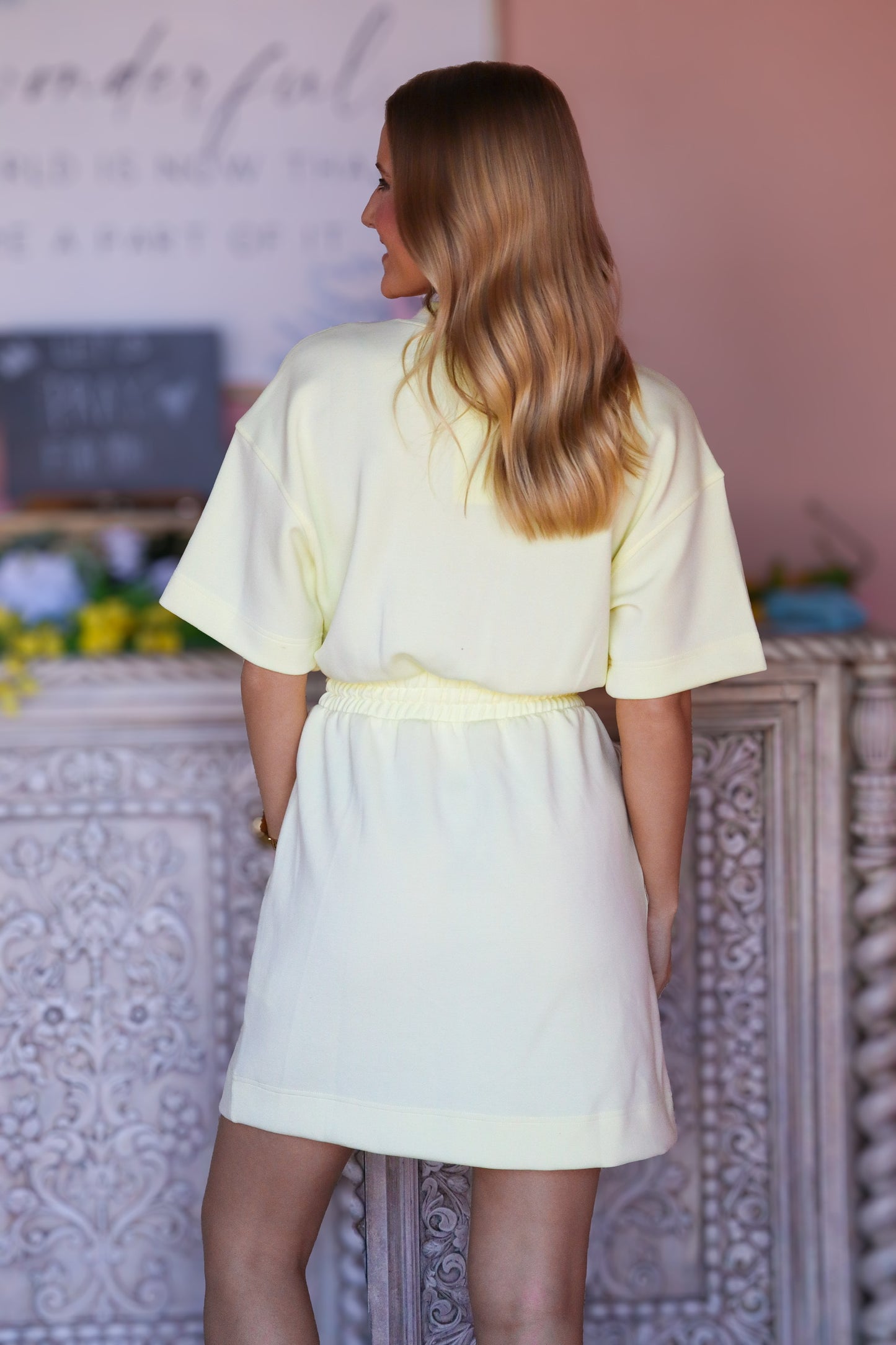 Pastel Yellow Athletic Dress