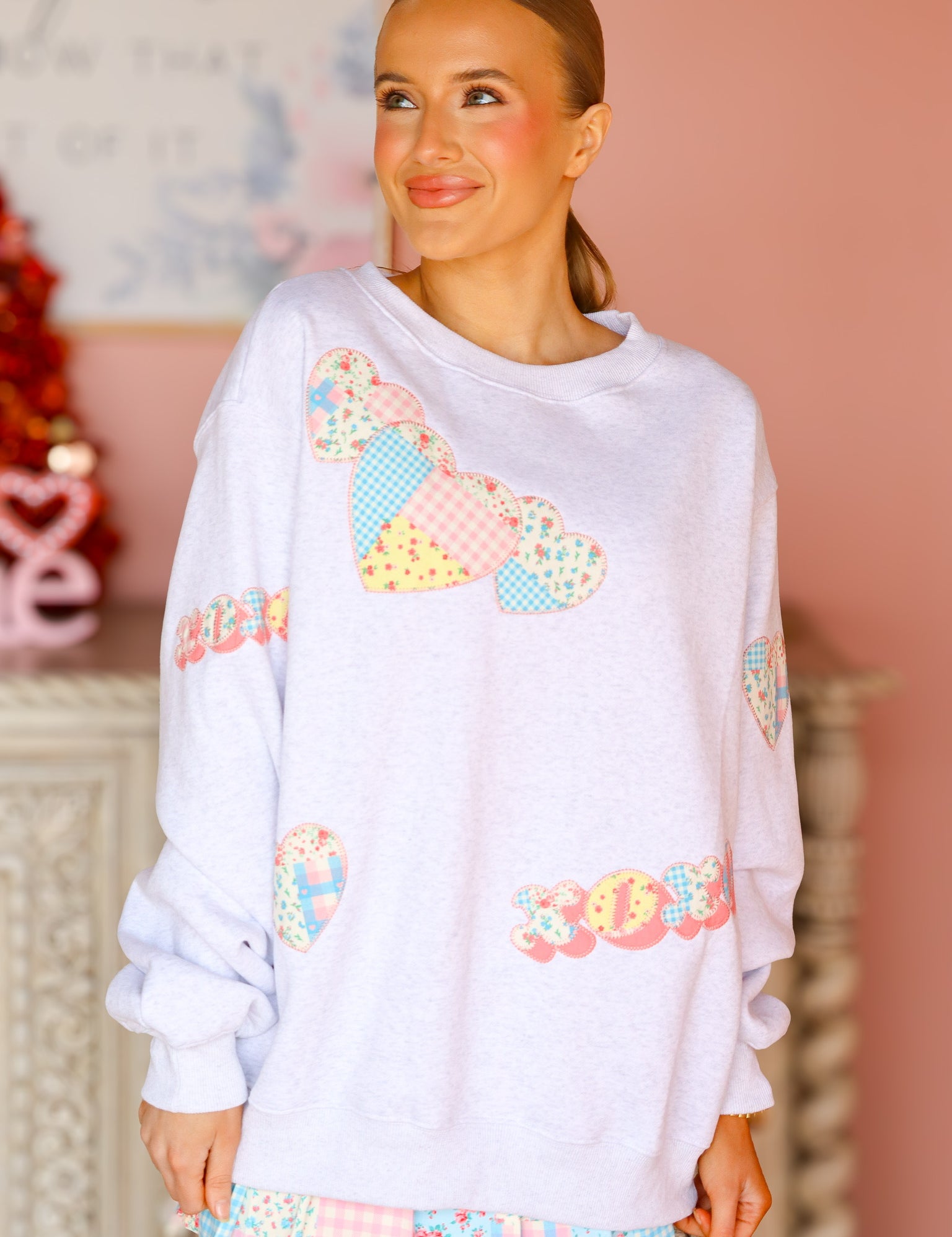 Multi Pattern Patchwork Sweatshirt