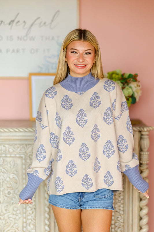 Dusty Blue Sweater