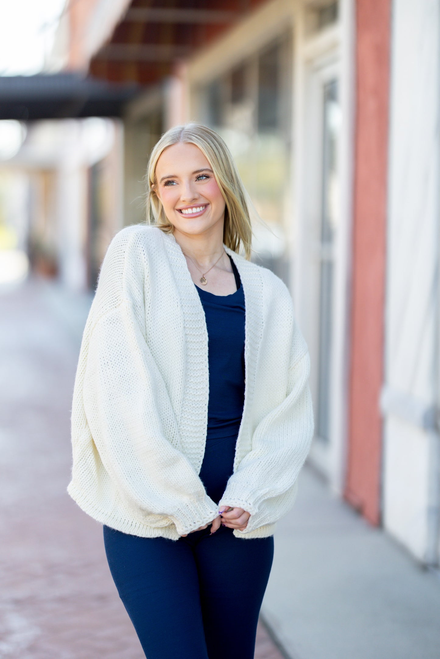 Ivory Knit Cardigan