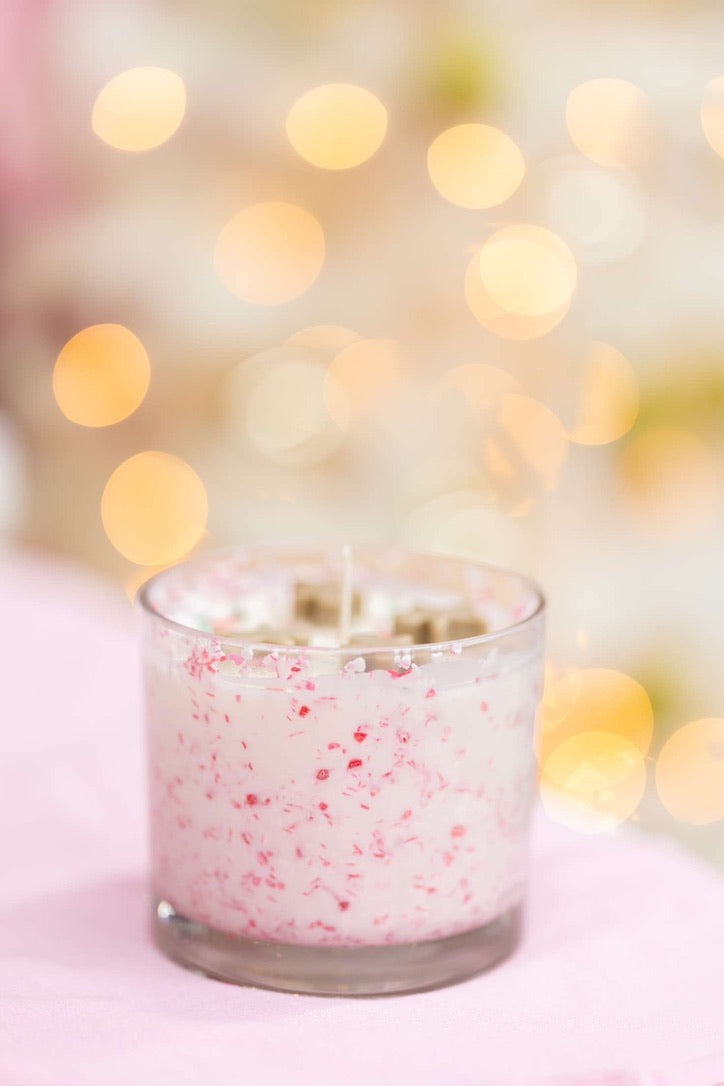 Large Peppermint & Gingerbread Candle