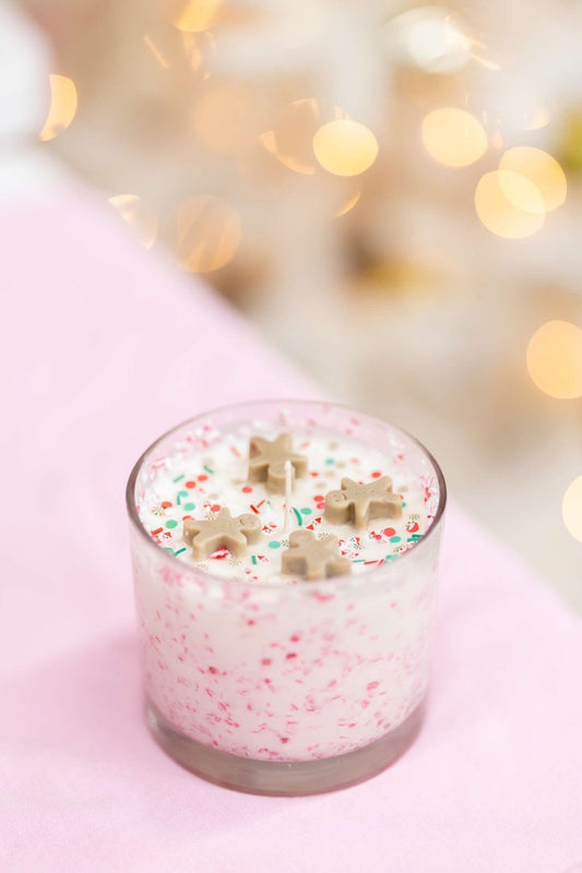 Large Peppermint & Gingerbread Candle