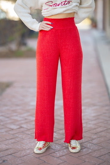 Red Dawn Smocked Pant