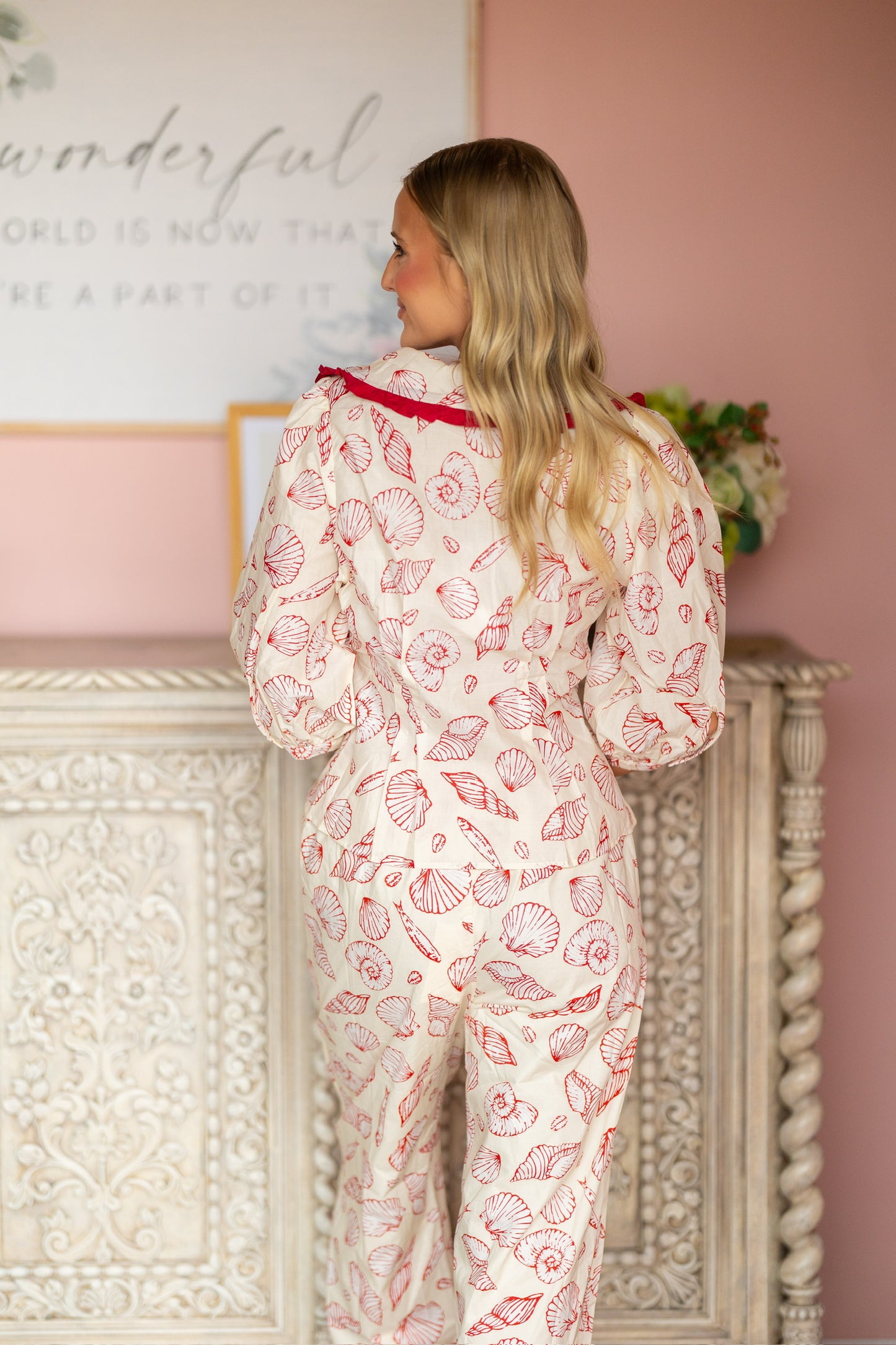 Red Shell Printed Set