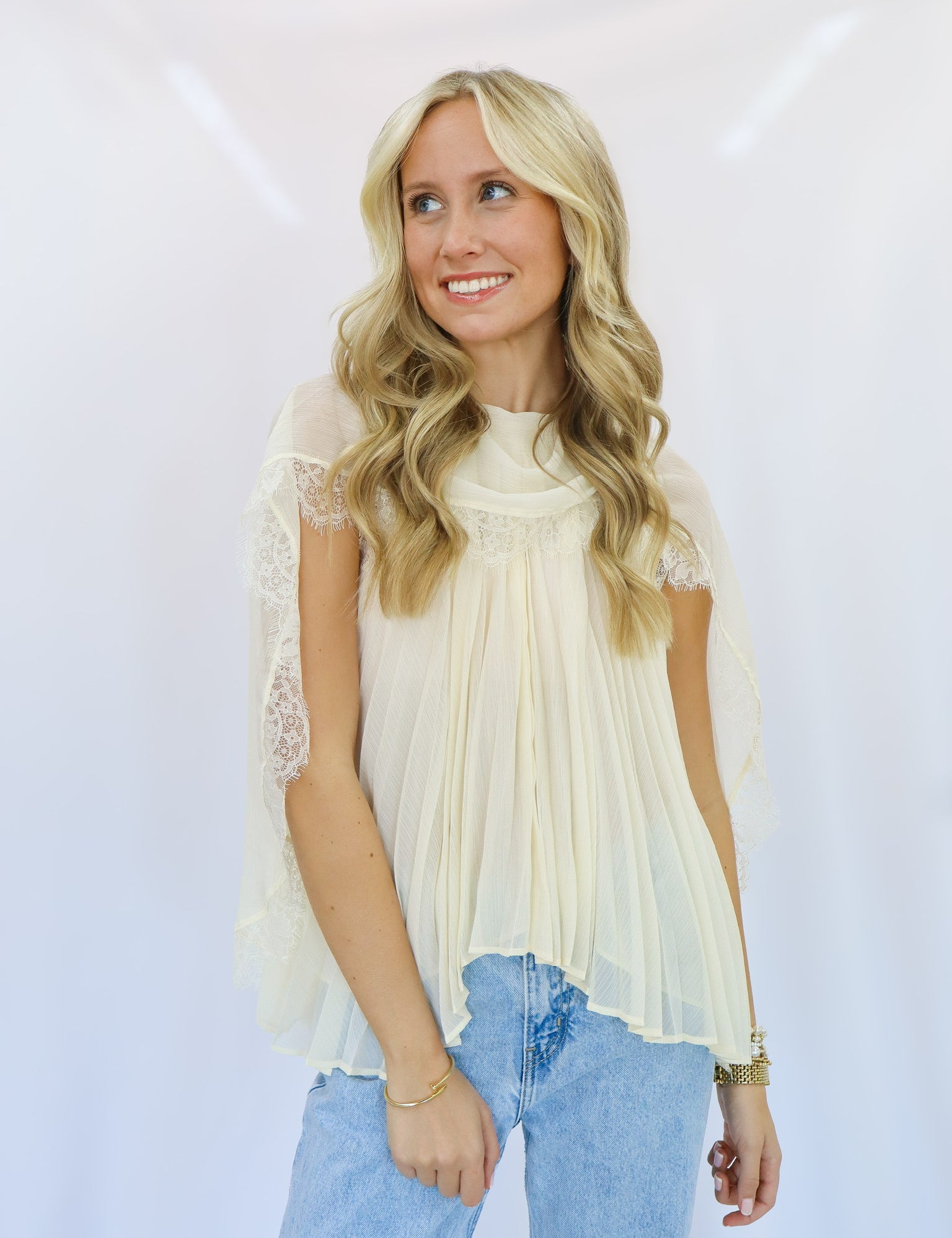 Lacey Scarf Top