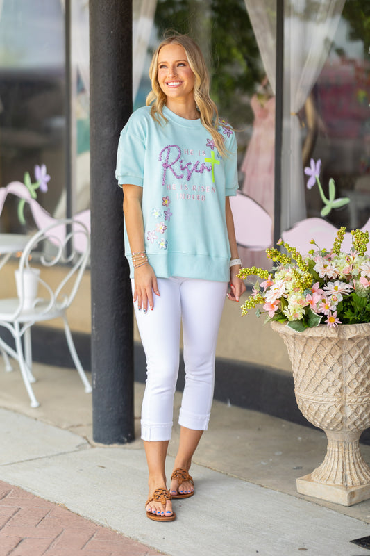 White Judy Blue Mid-Rise Jeans
