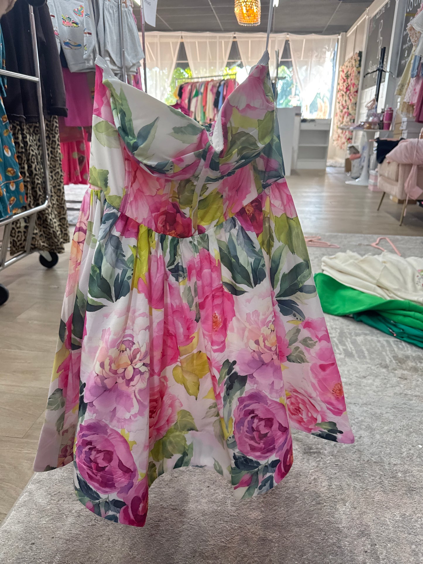 Floral Short Dress