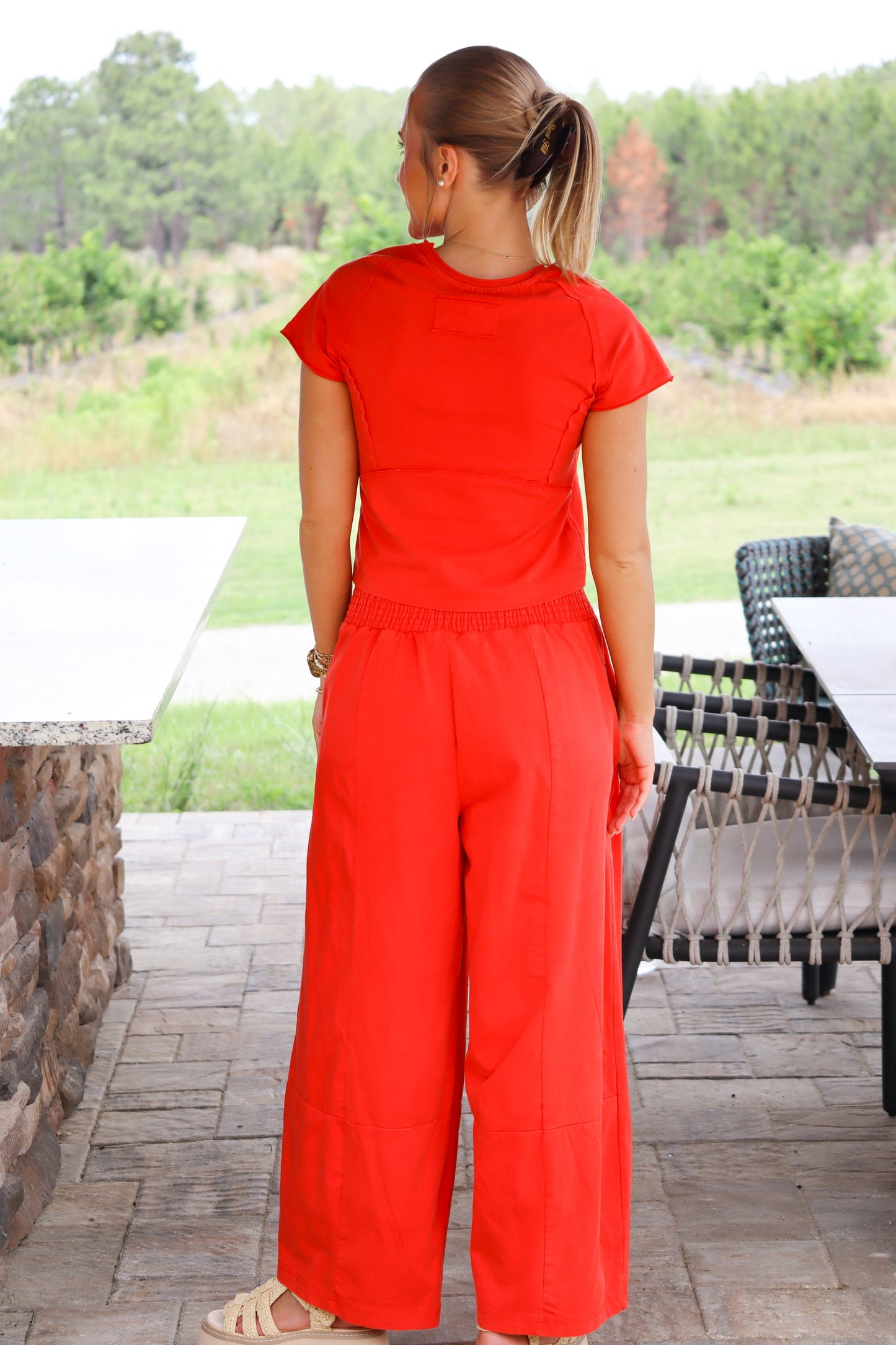 Red Washed Set