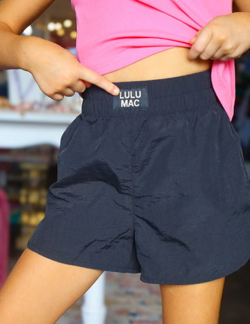 Lulu Mac- Kids Black Shorts