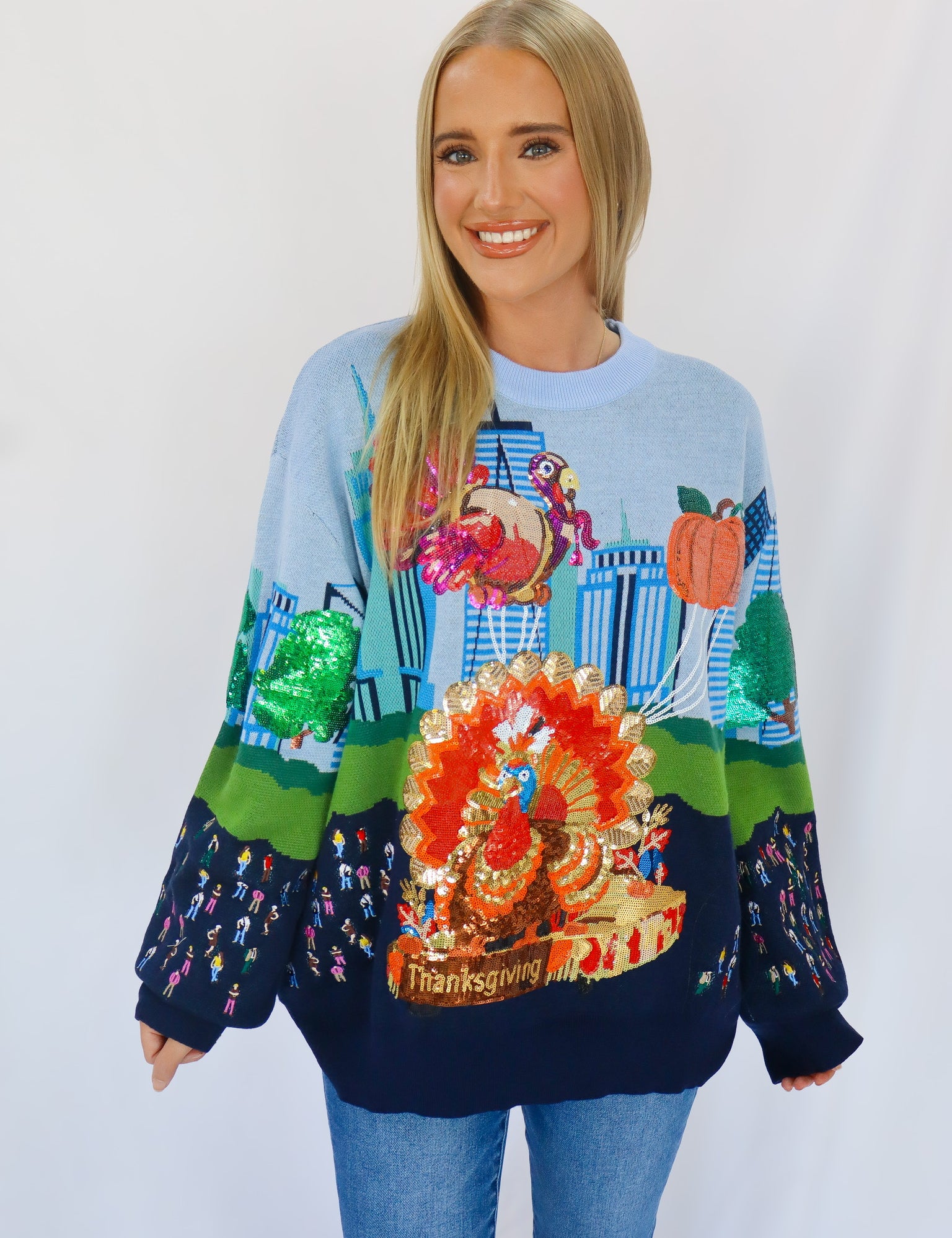 QOS Multi Thanksgiving Sweater