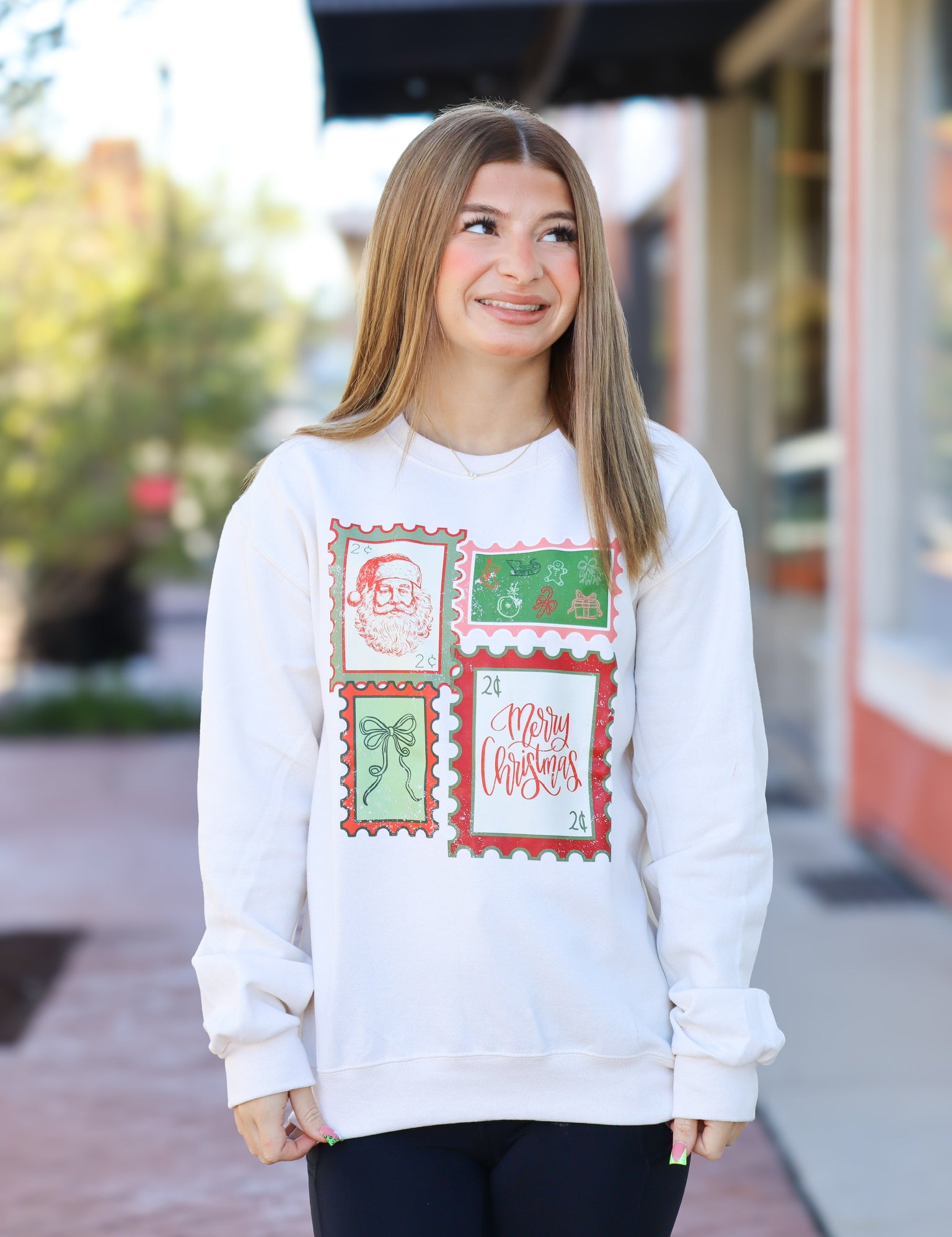 Christmas Stamps Sweatshirt