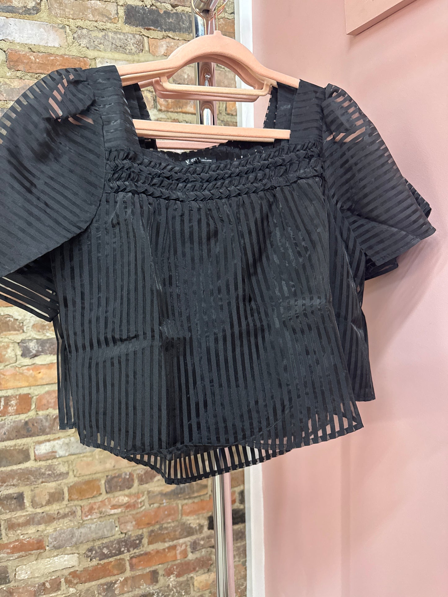 Black Babyboll Blouse