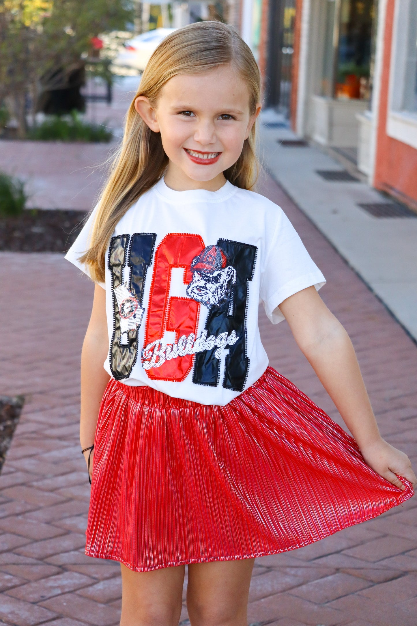 KIDS QOS Metallic UGA Tee
