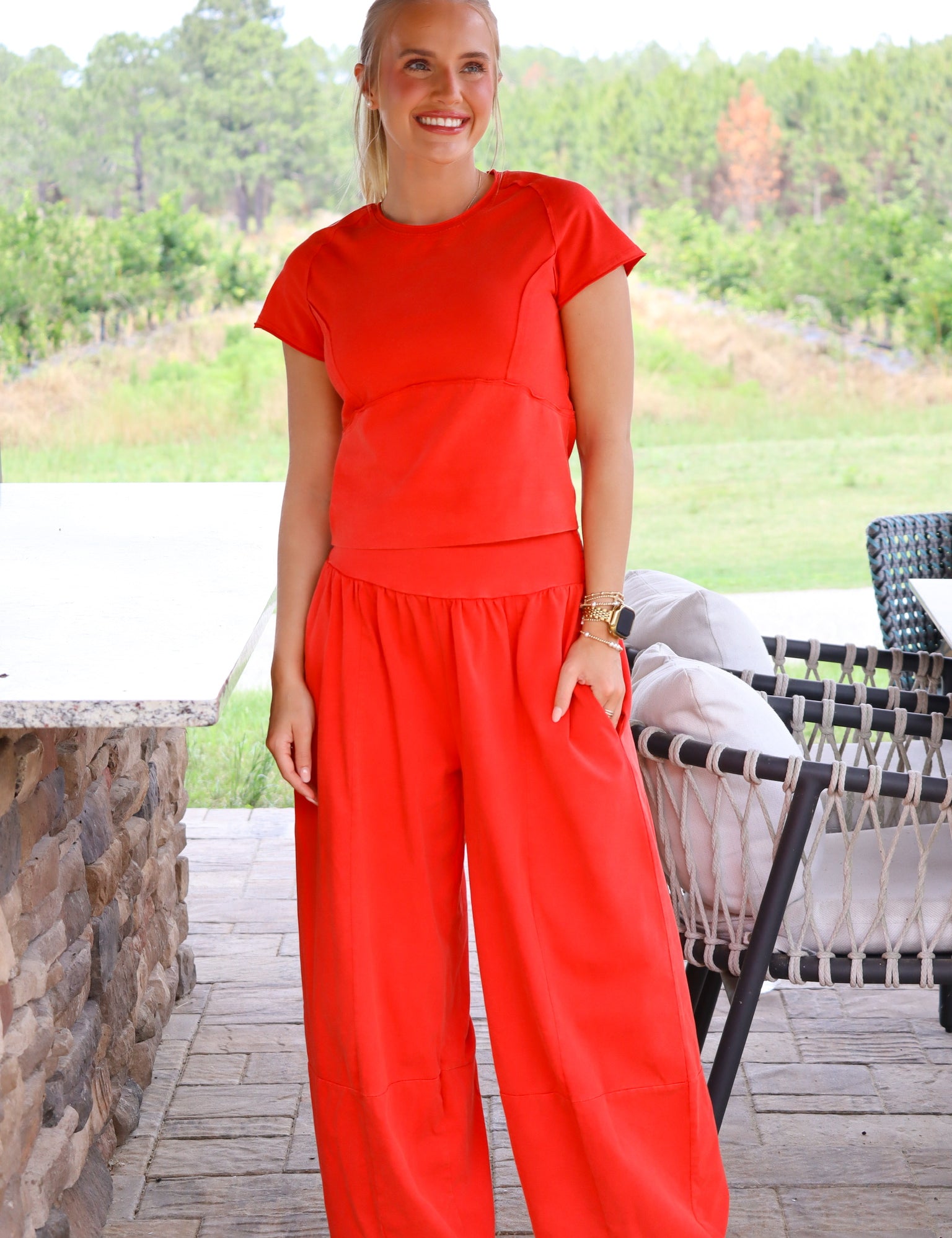 Red Washed Set