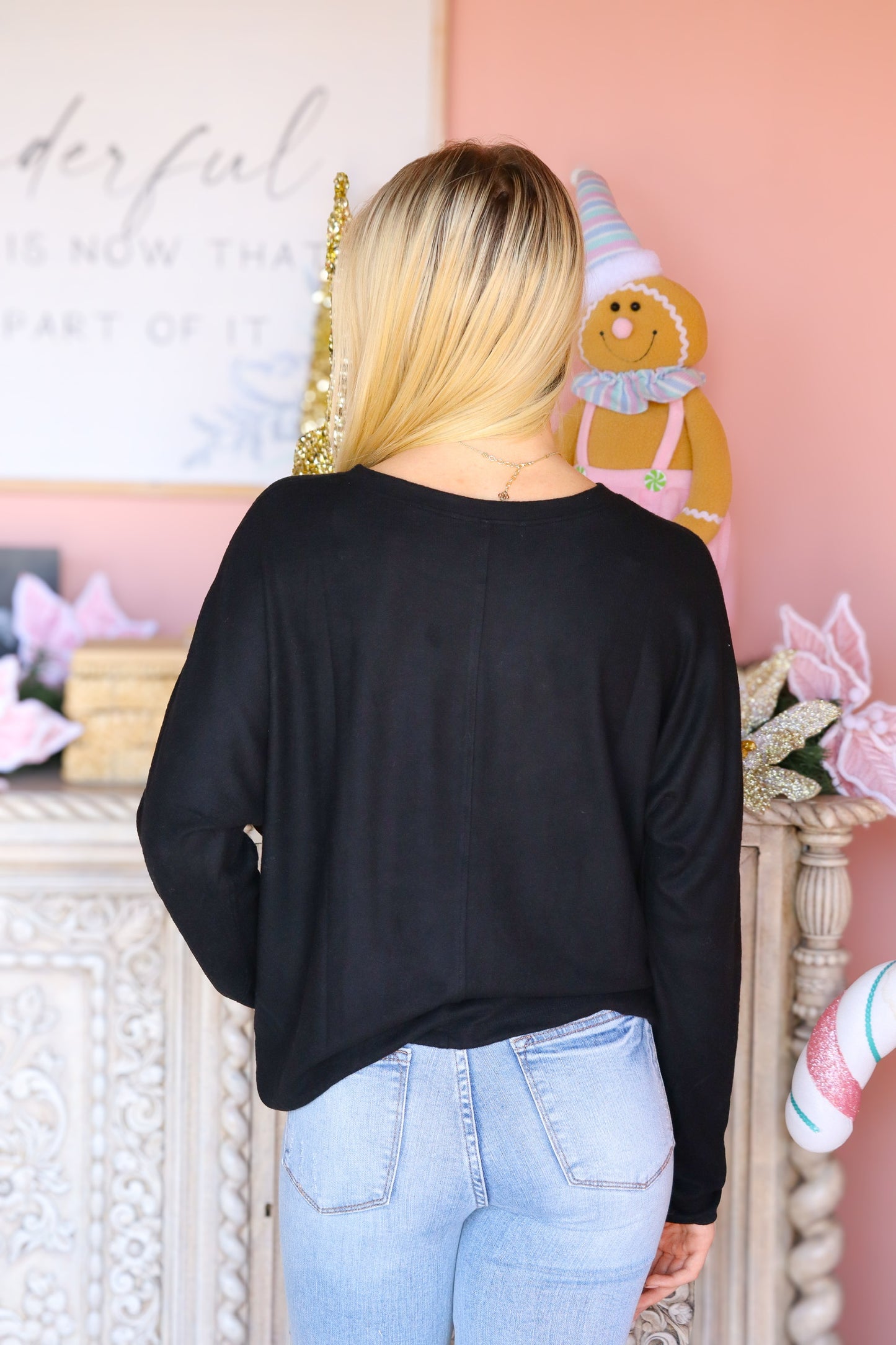 Buttery Black Long Sleeve Top