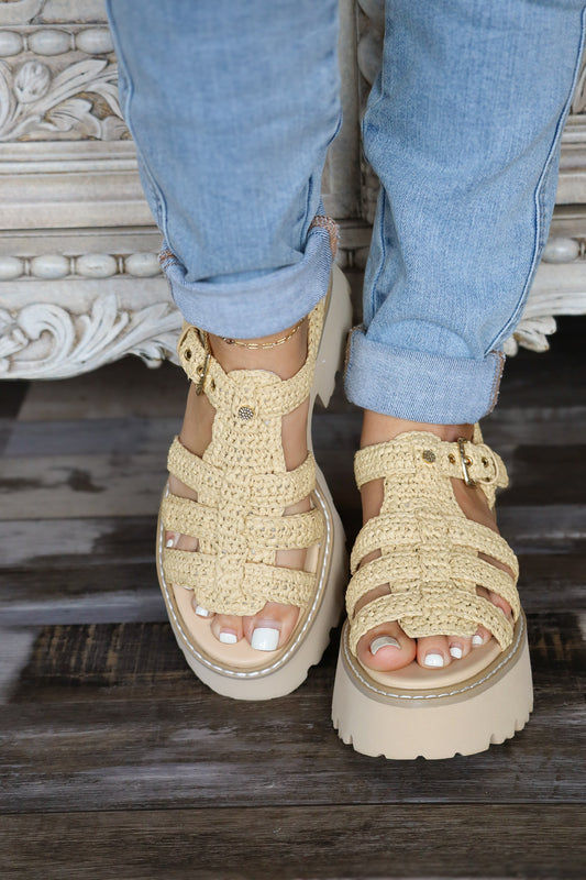 Woven Chunky Wedge
