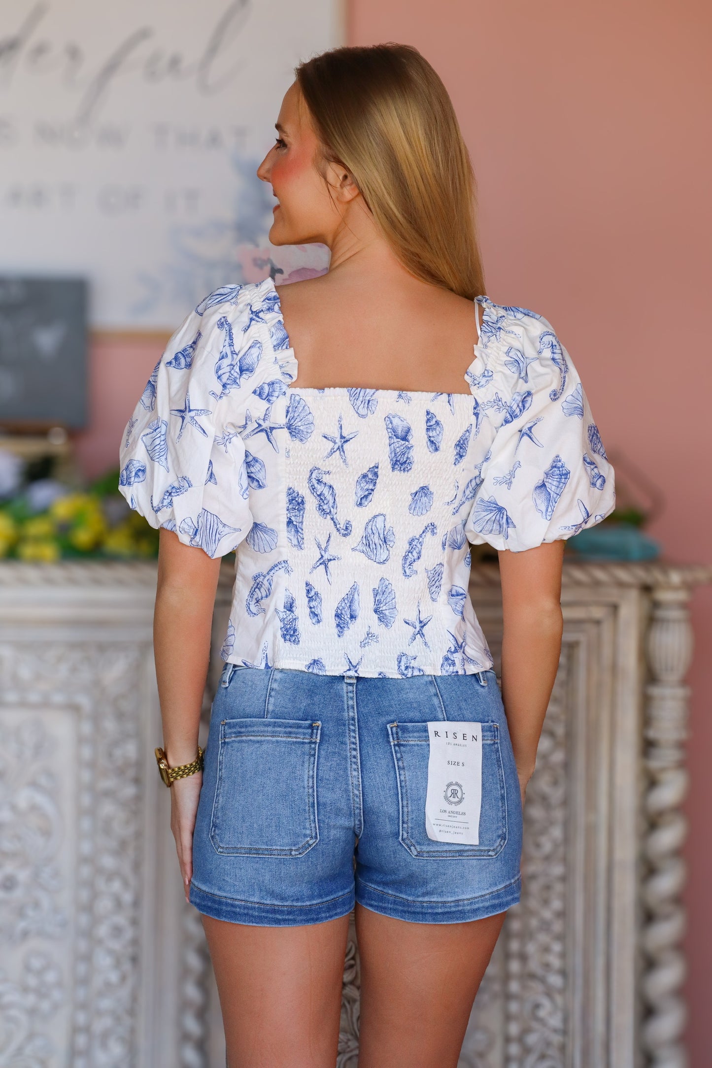 Seashell Printed Blouse