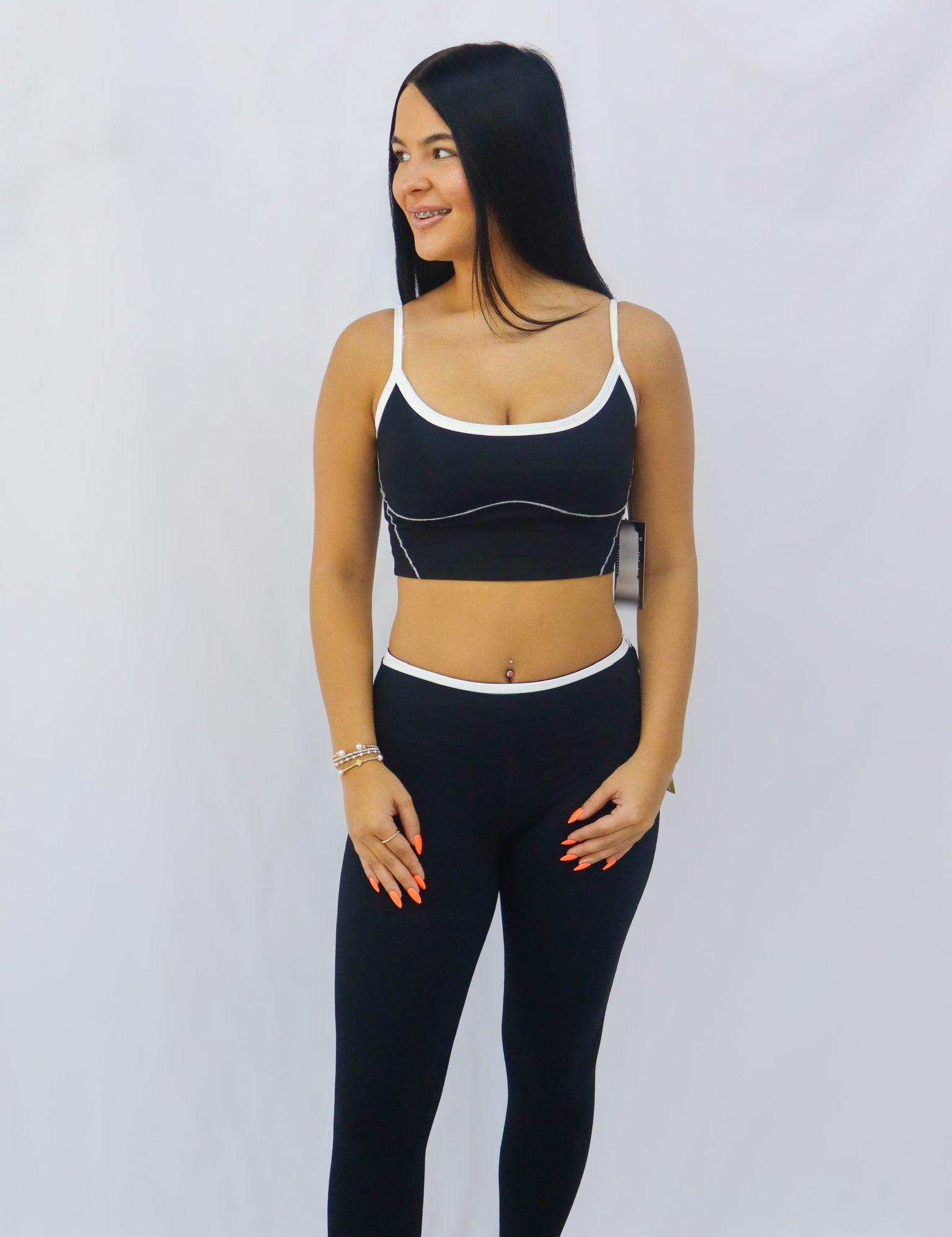 Black Double Layered Leggings