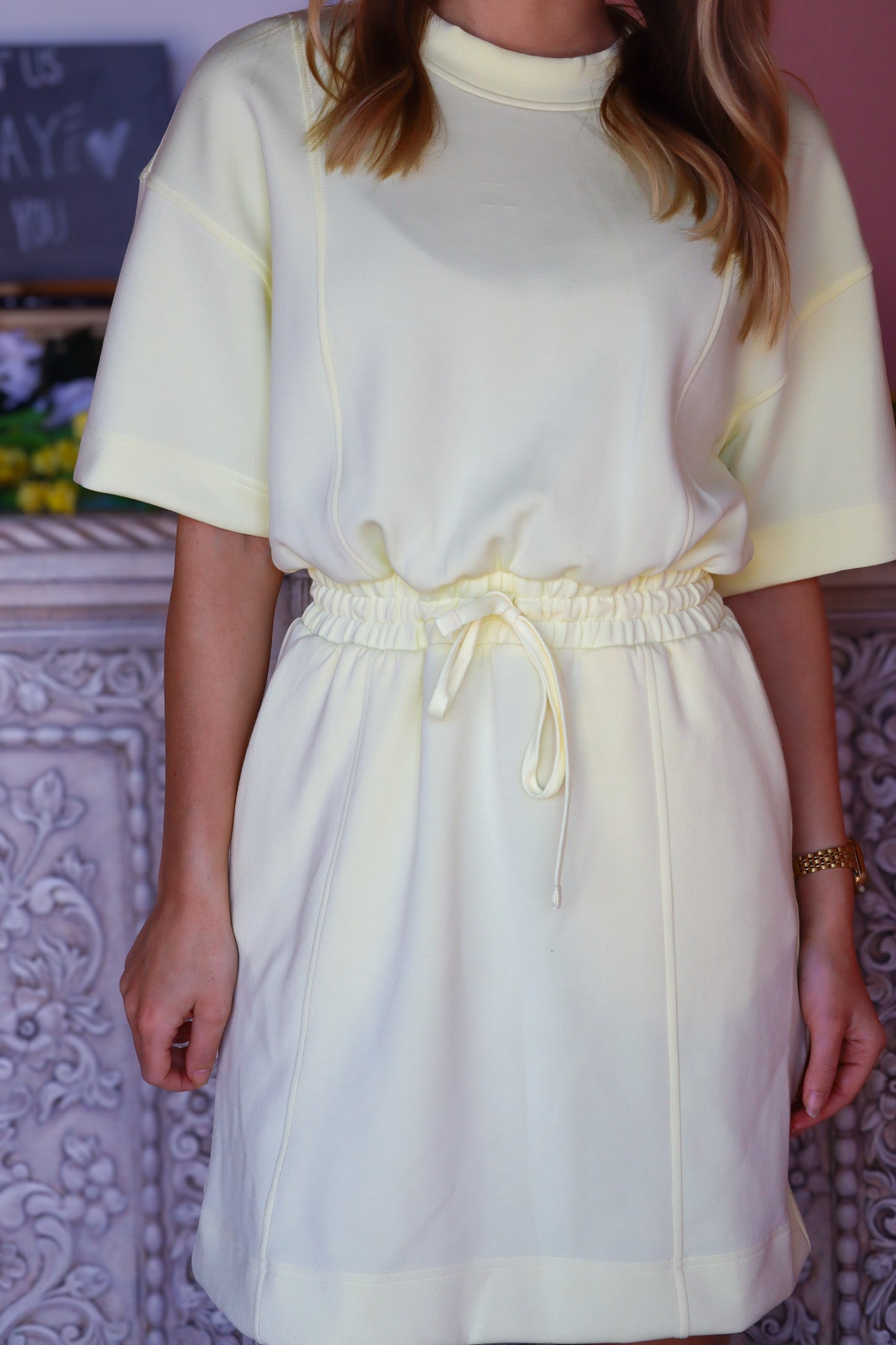 Pastel Yellow Athletic Dress