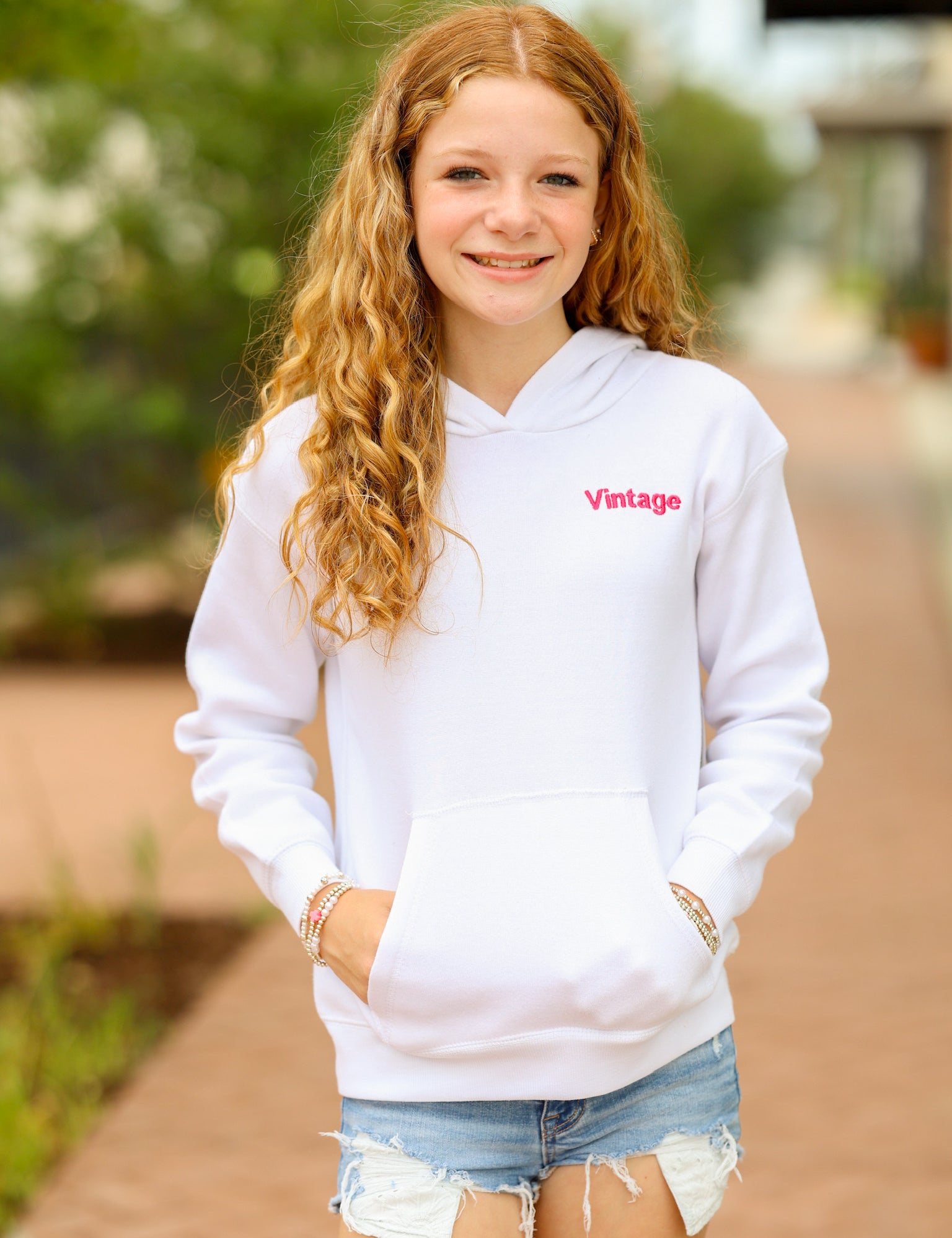 Kids "Vintage" Stitch Hoodie