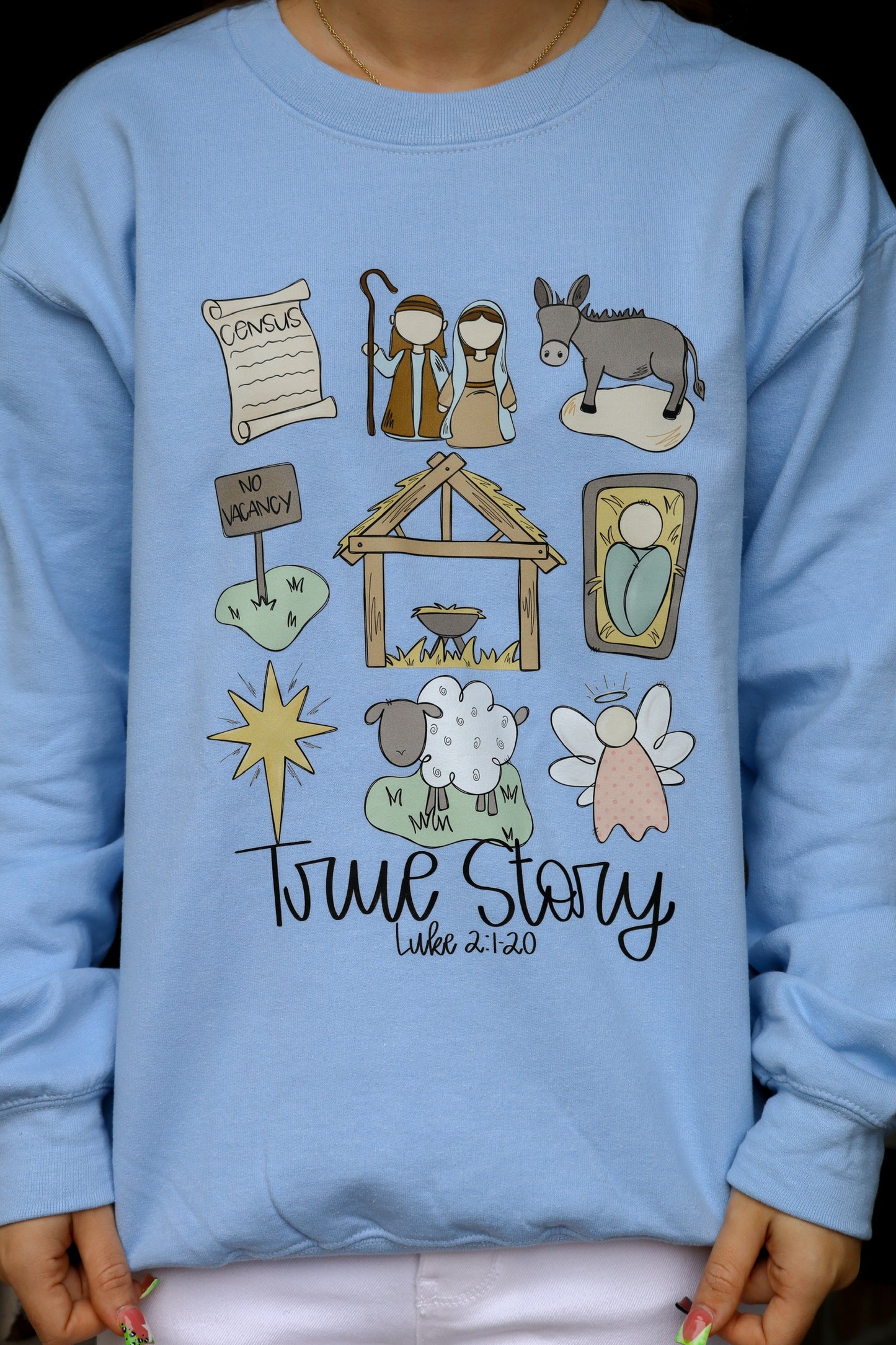 Blue True Story Christmas  Sweatshirt