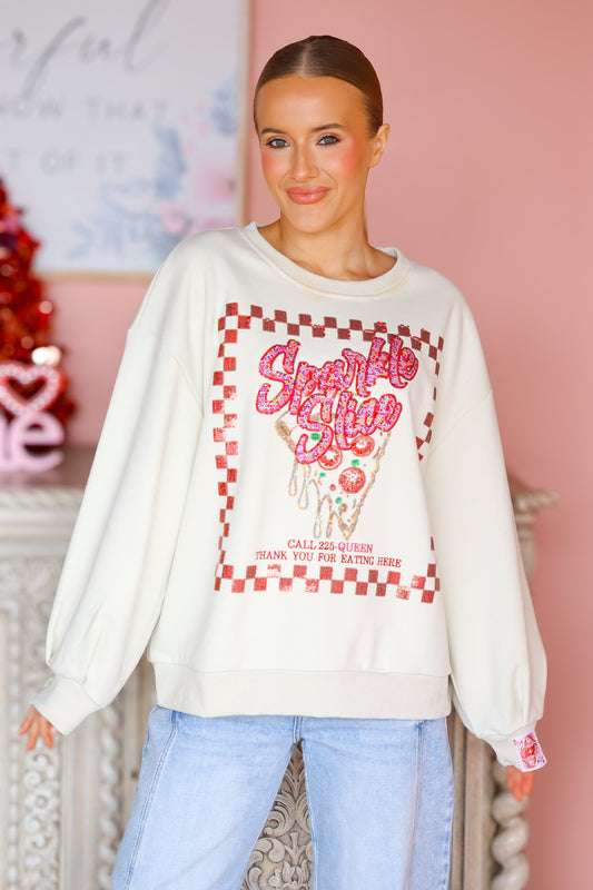 QOS Sparkle Slice Sweatshirt