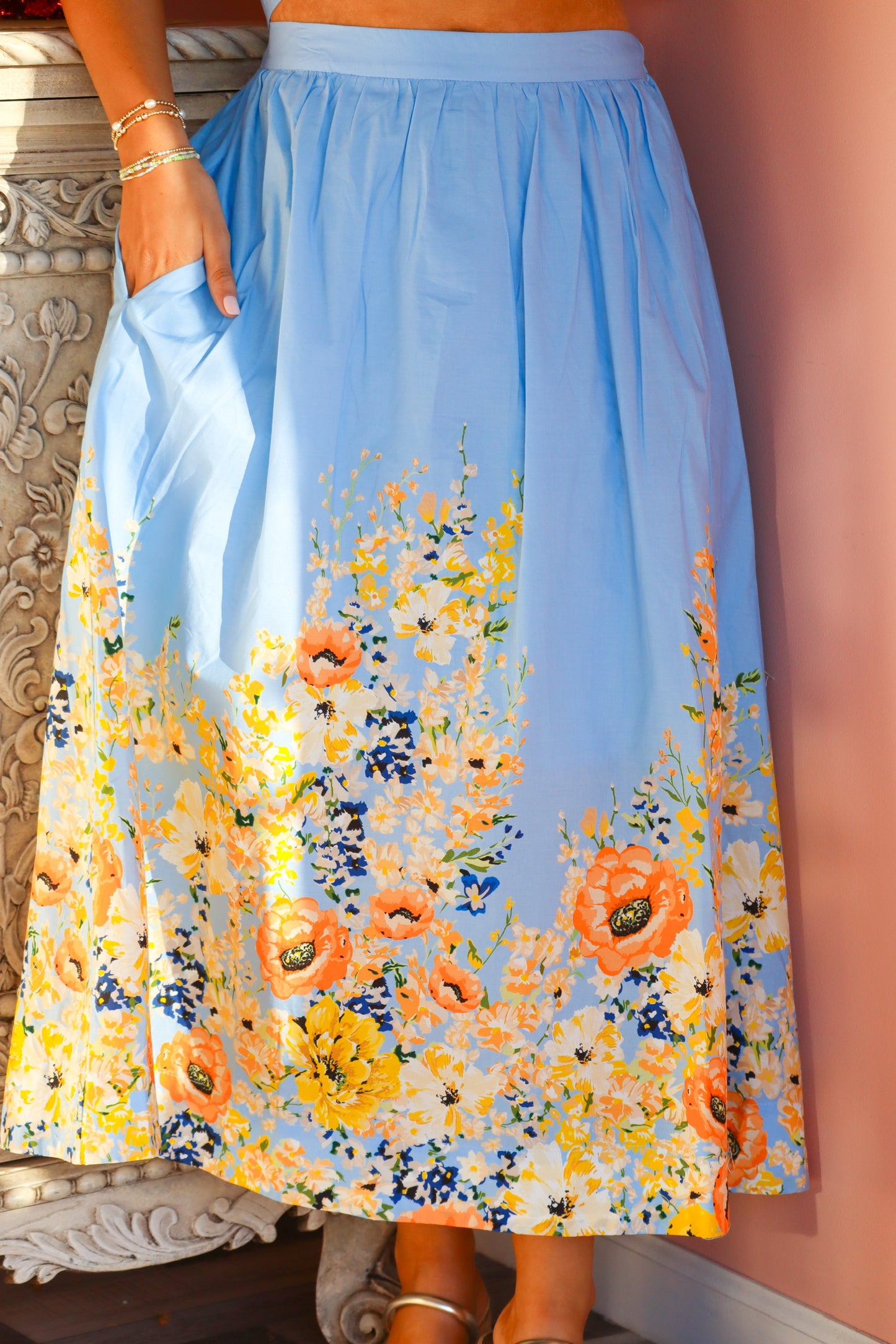 Blue & Yellow Printed Set