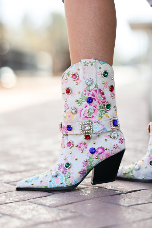 Bejeweled Boots