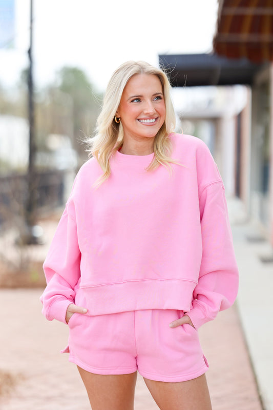 Hot Pink Sweatshirt