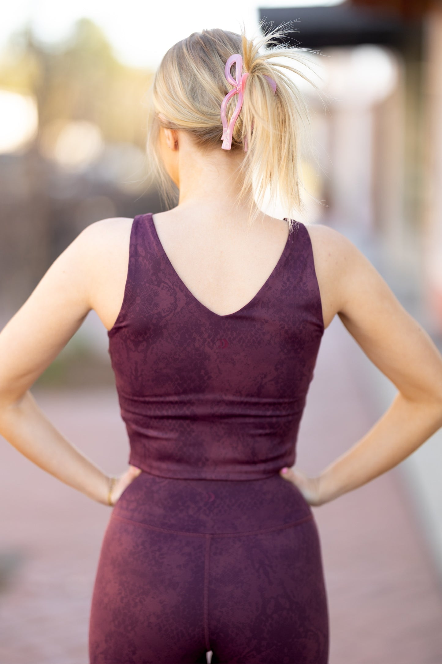 V-Neck Snake Print Tank