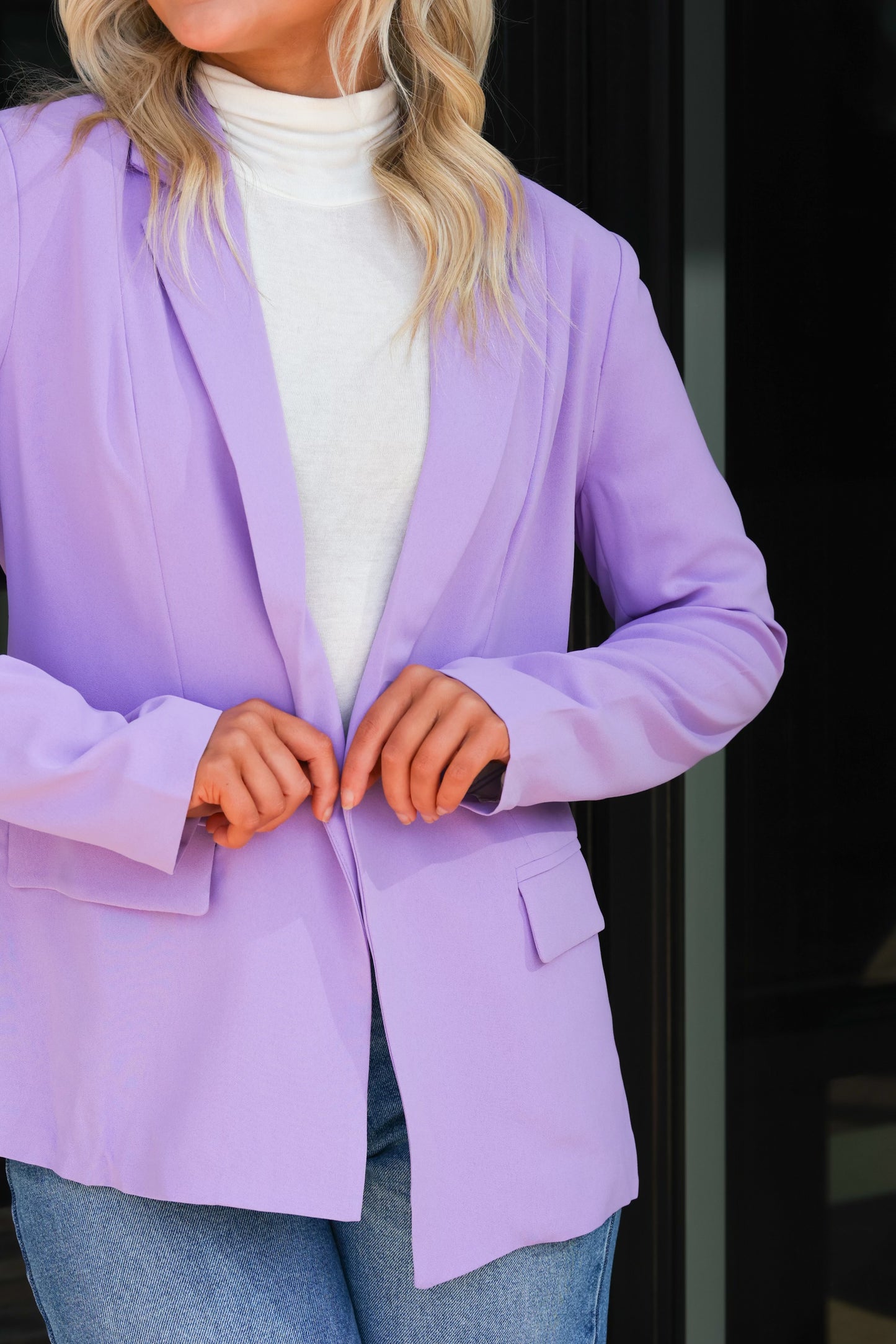 Lavender blazer jacket