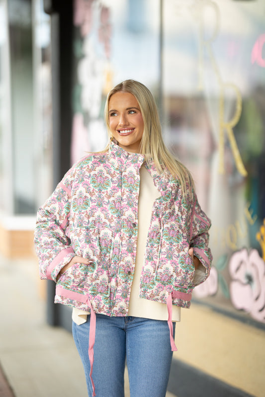 Pink-Mint Girly Pop Jacket