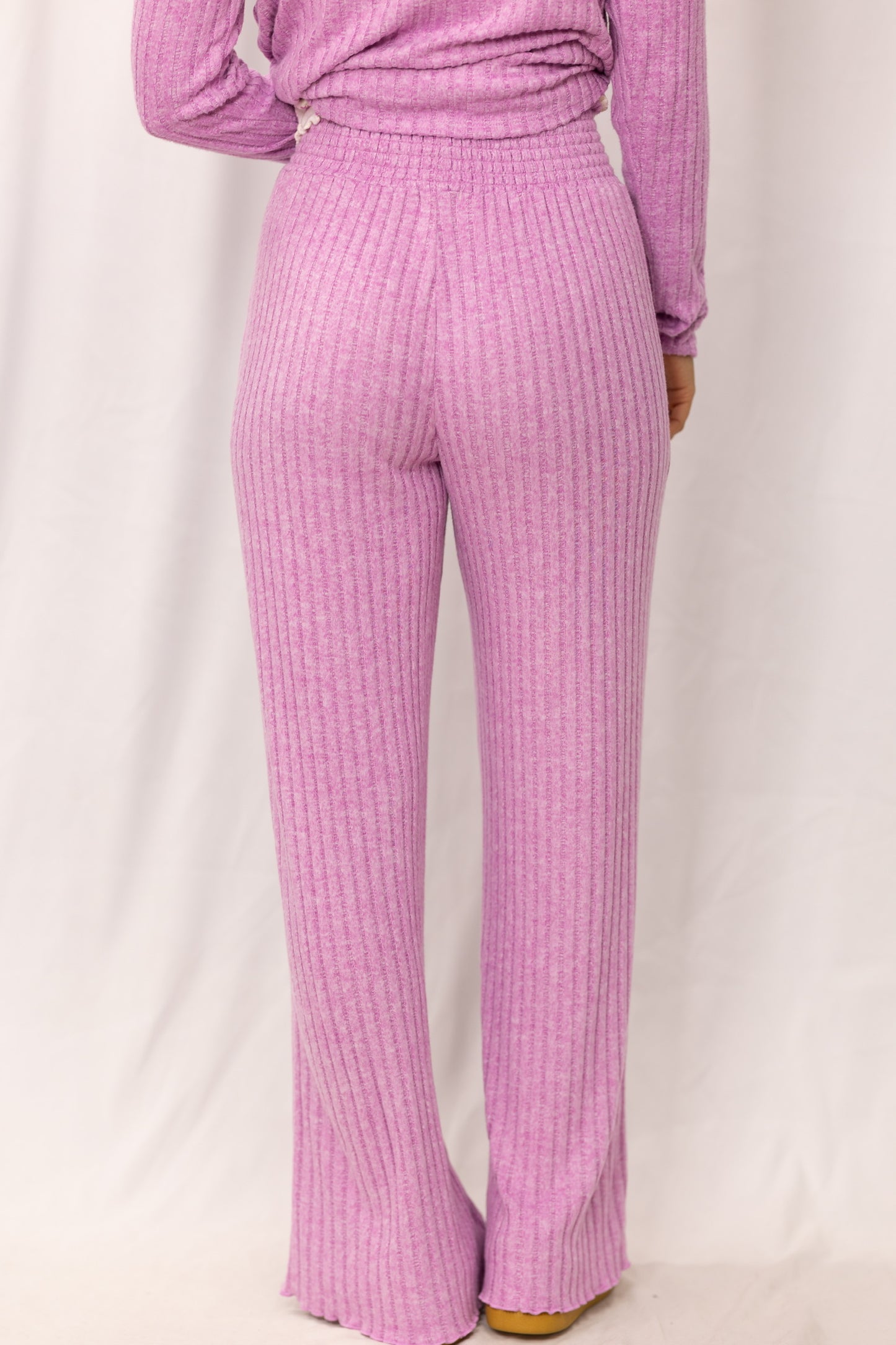 Violet Smocked Rib Pants