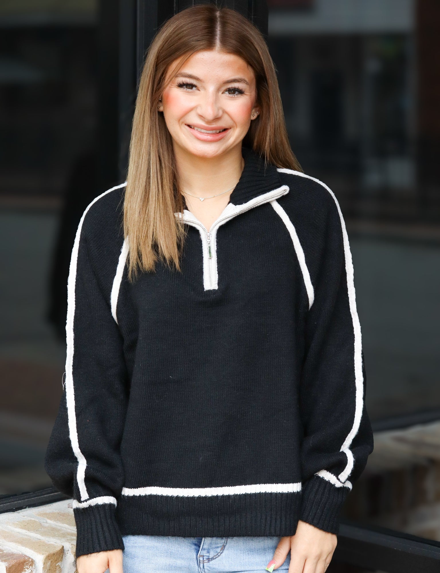 Alps Half Zip Sweater