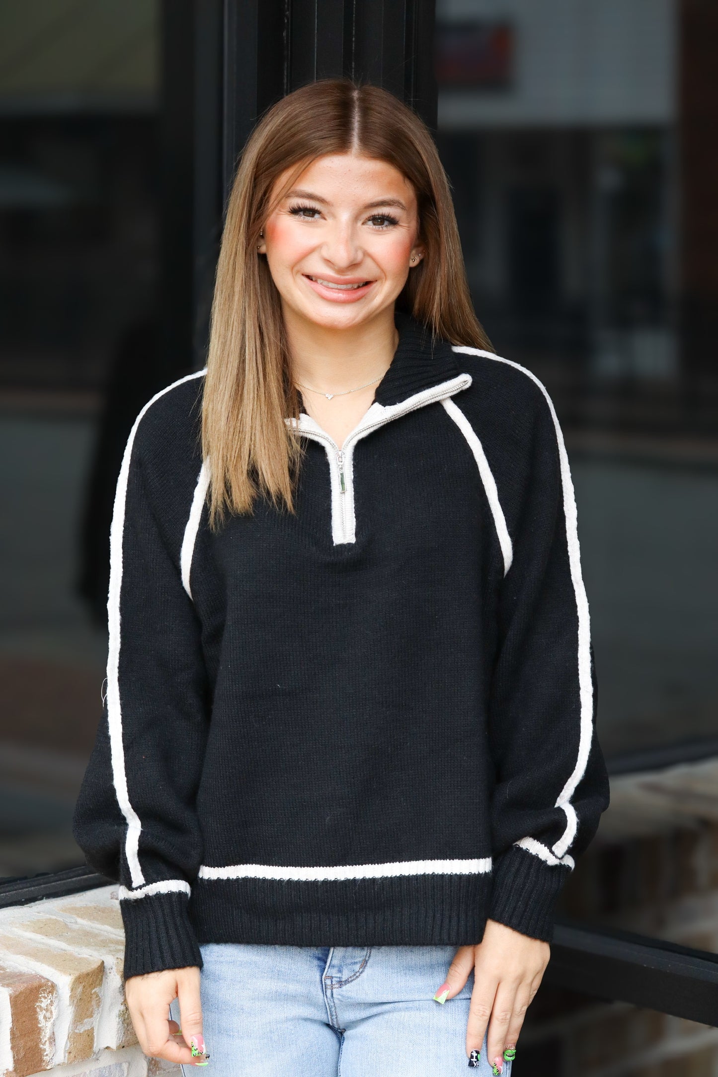 Alps Half Zip Sweater