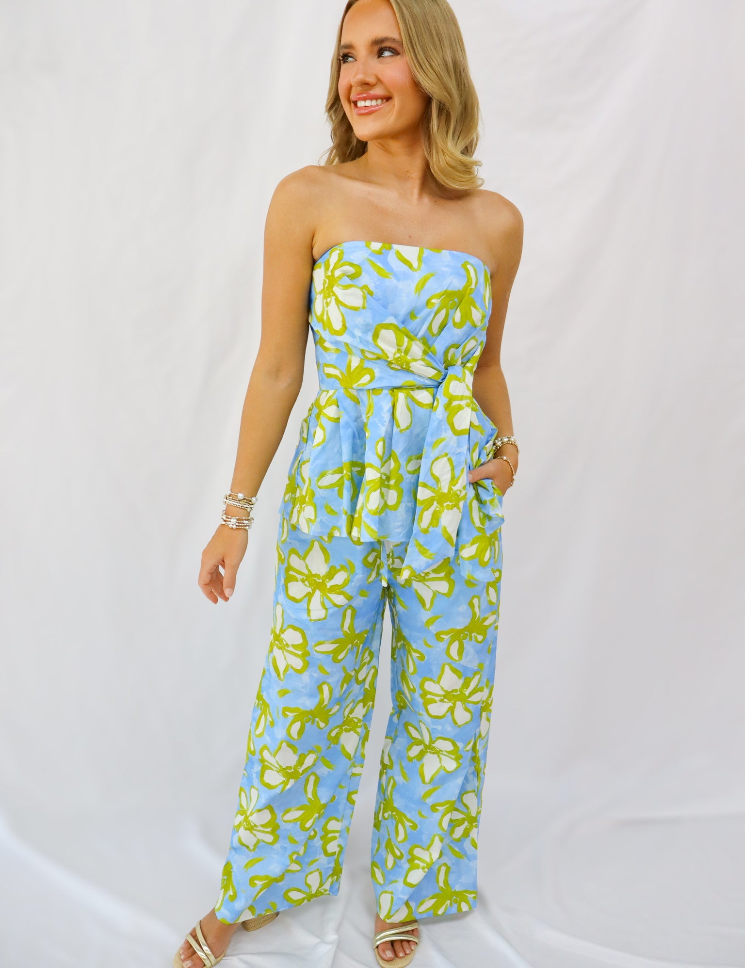 Blue Patterned Set