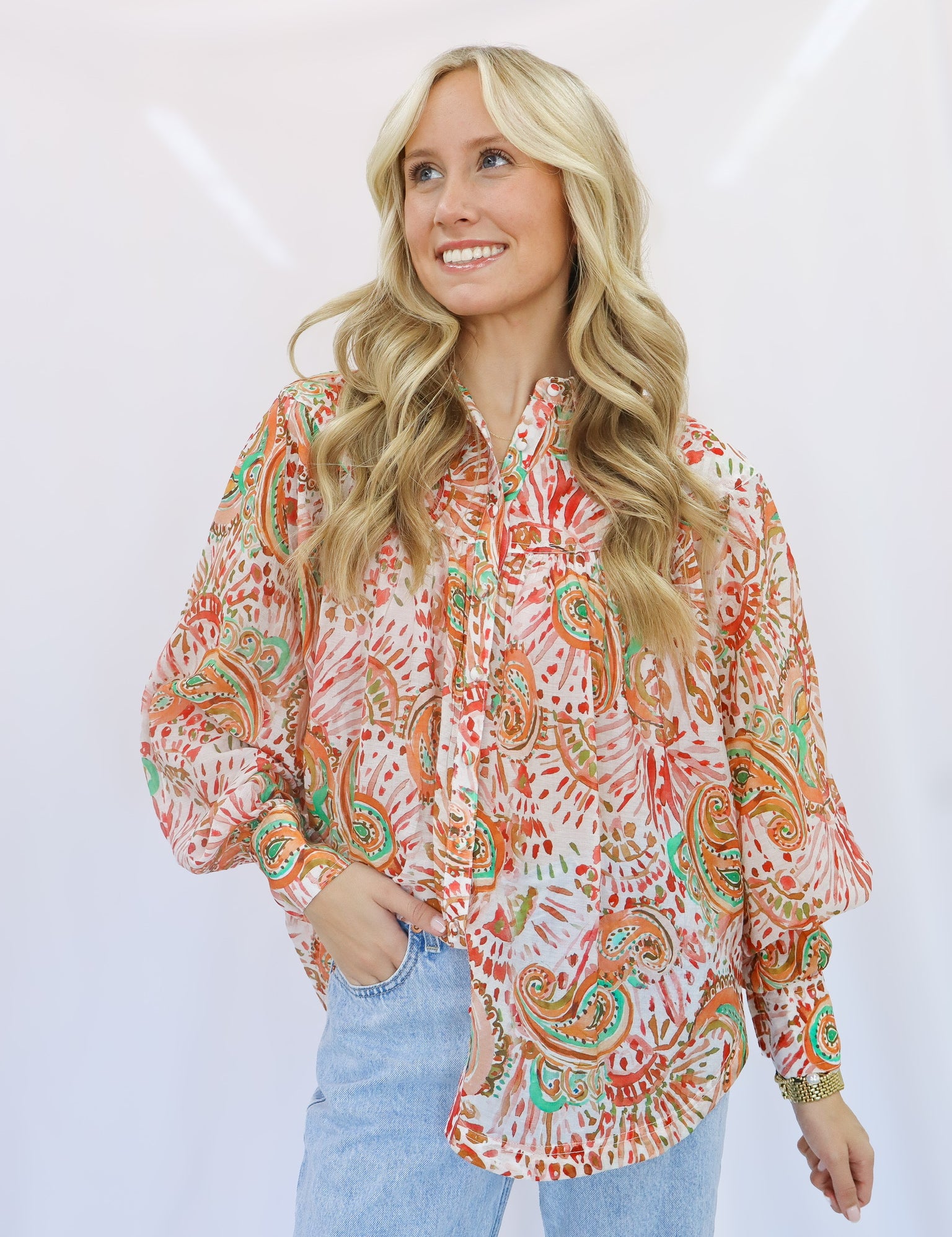 Pattern Flowy Blouse