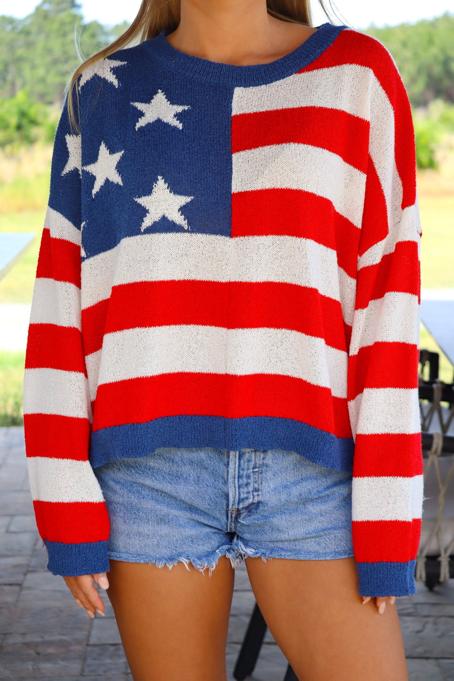 American Flag Sweater