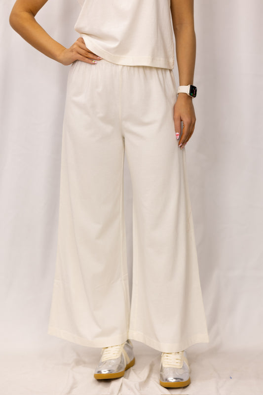 White Flared Pants